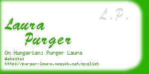 laura purger business card